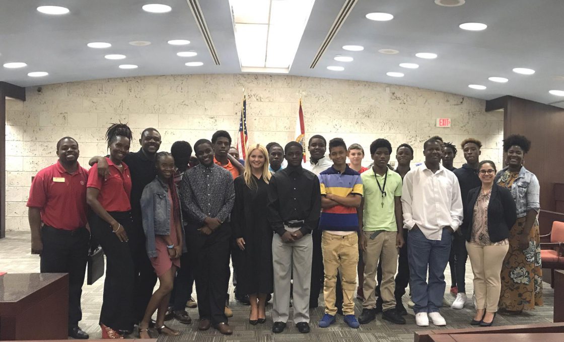 Judge Jennifer Hilal Hosted the Urban League of Broward County Youth Group at the West Regional Courthouse