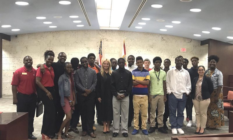 Judge Jennifer Hilal Hosted the Urban League of Broward County Youth Group at the West Regional Courthouse