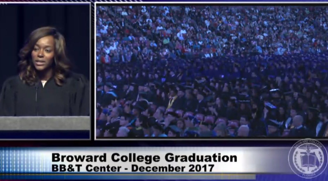 Judge Barner Gives Commencement Speech at Broward College Graduation