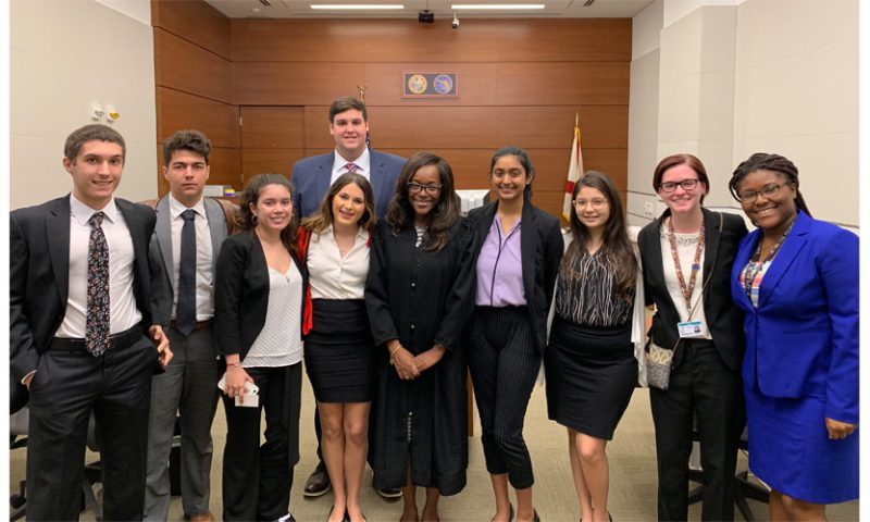 Judge Barner Hosts American Heritage Pre Law Students