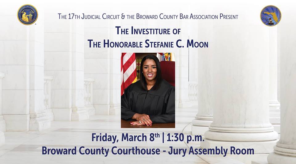 Upcoming Investiture of the Honorable Stefanie C. Moon
