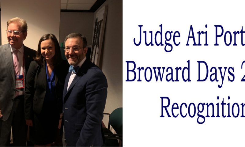 Judge Porth Represents at Broward Days 2019