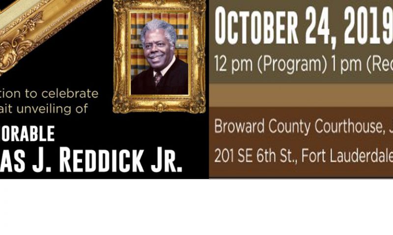 TJ Reddick Portrait Unveiling This Thursday, October 24, 2019