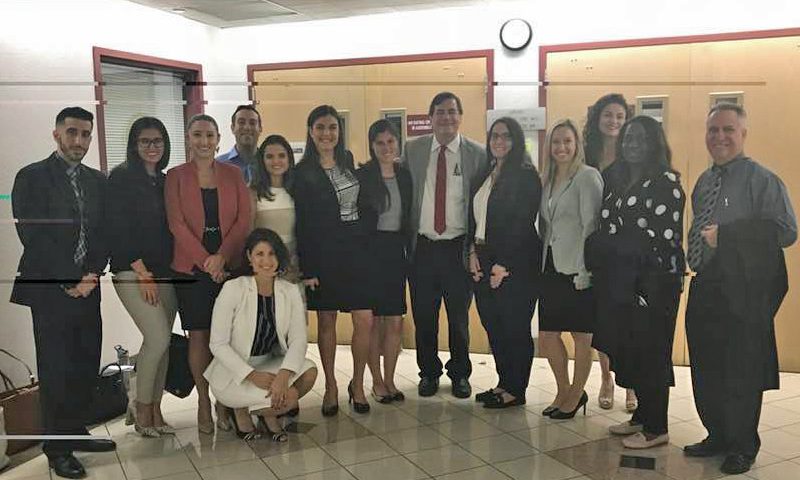 Judge Diaz Hosts 61st Nova Street Law Mock Trial