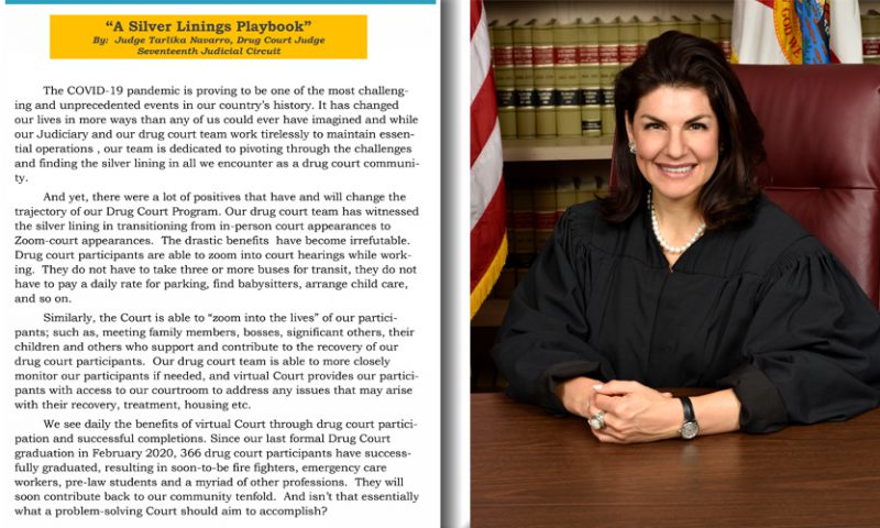 Judge Navarro Discusses Drug Court in Inaugural Issue of Florida Association of Drug Court Professionals Newsletter