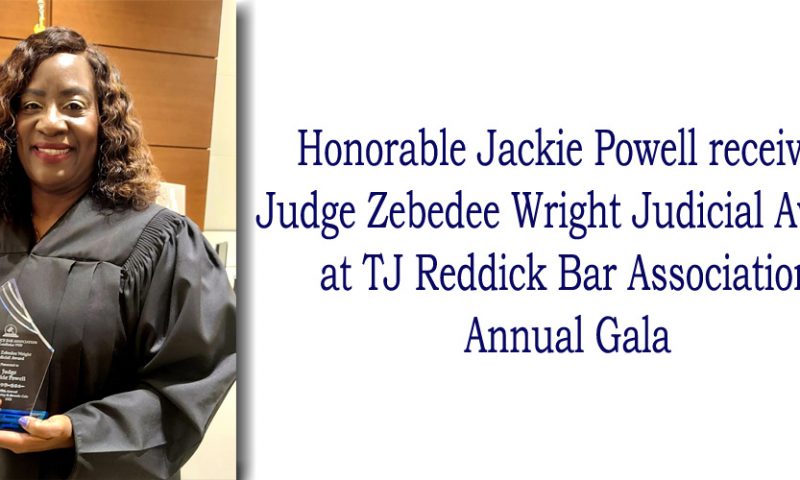 Judge Powell Honored by T.J. Reddick Bar Association