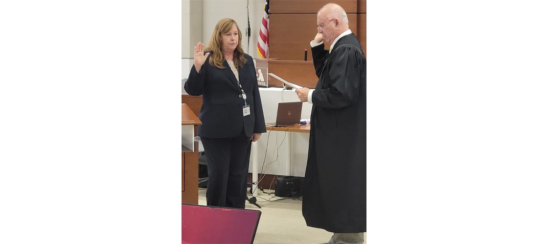 New General Magistrate Patricia Judge-Lashley is sworn in by Chief Judge Tuter