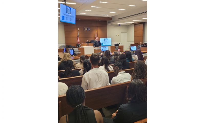 The 17th Circuit collaborated with the Broward County Women Lawyer’s Association and Broward School District in hosting the Informed Voters Fair Judges Program for local students.