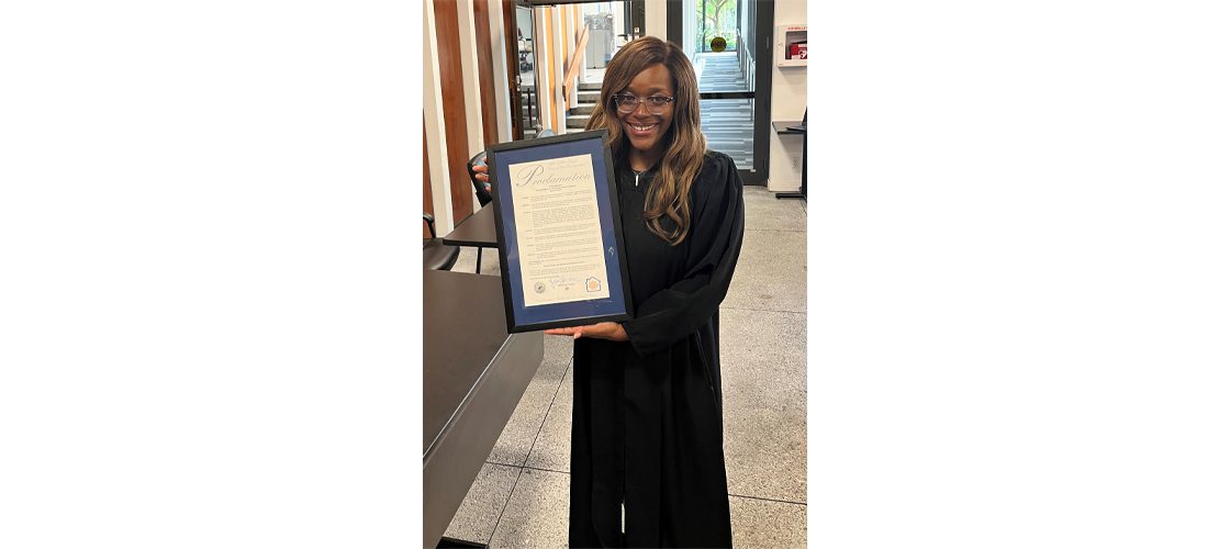 Judge Barner acknowledged by City of Fort Lauderdale