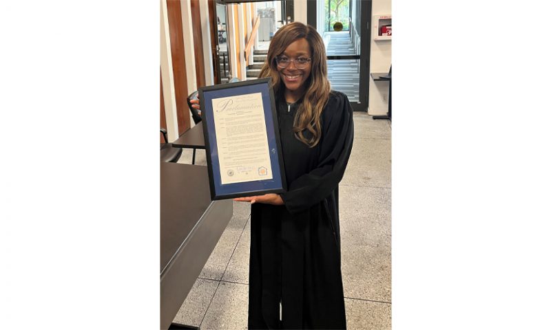 Judge Barner acknowledged by City of Fort Lauderdale