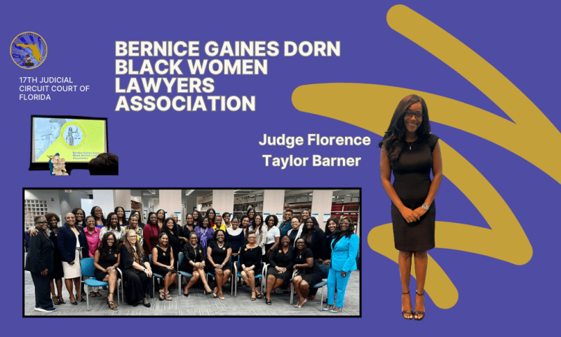 Judge Florence Taylor Barner Named Judicial Liaison to Black Women Lawyer’s Association