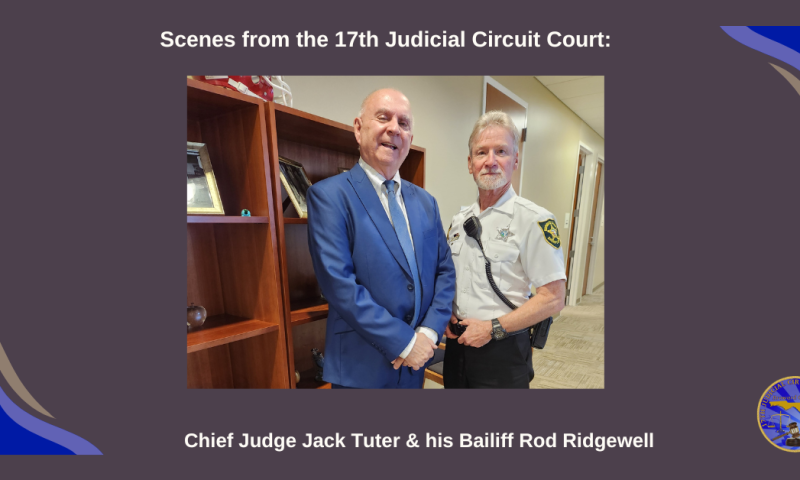 Scenes from the 17th Judicial Circuit Court