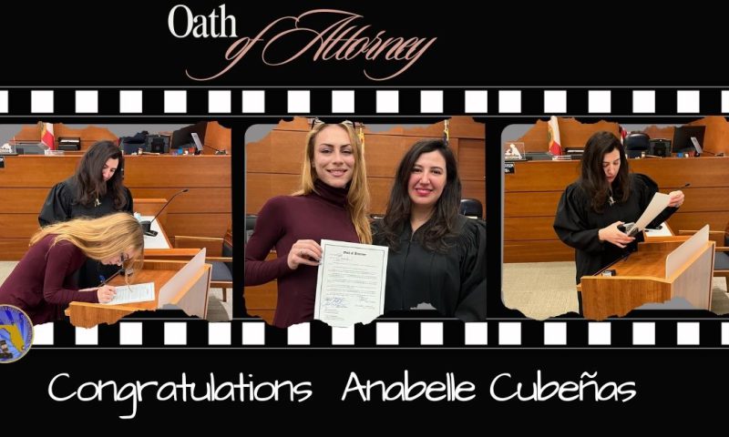 Administering the Oath of Attorney to a Former Student
