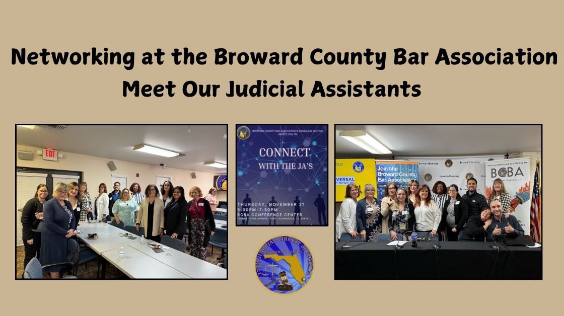 Judicial Assistants Mingle and Mix at BCBA