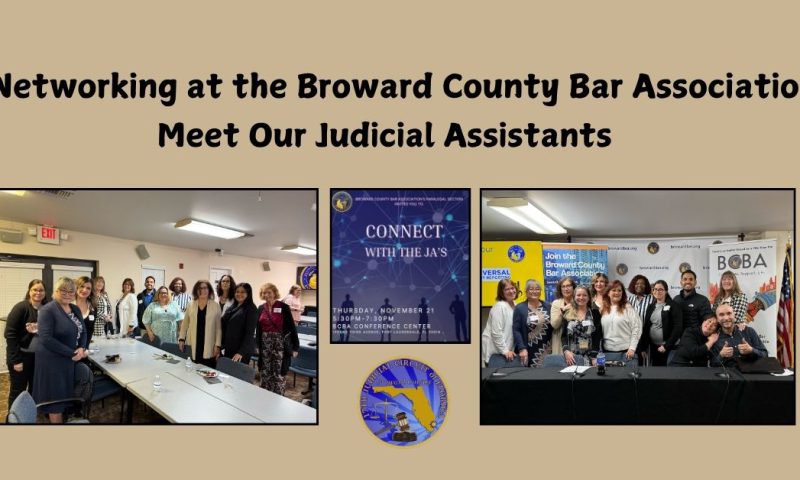Judicial Assistants Mingle and Mix at BCBA