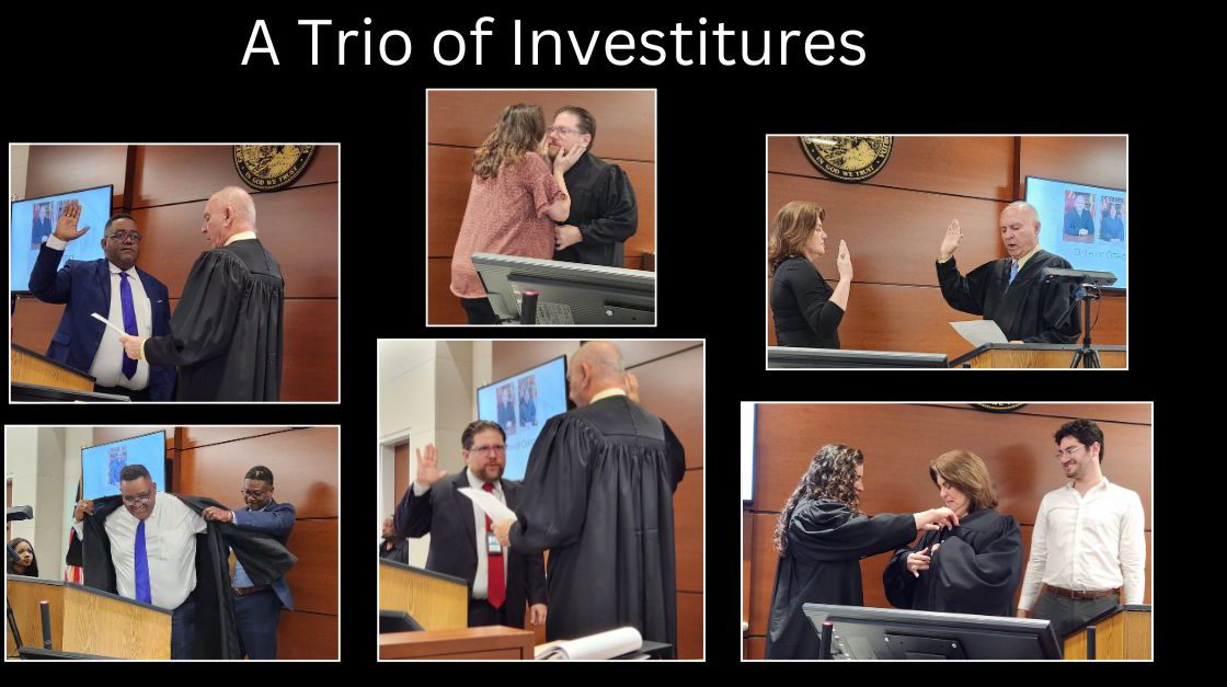 The Robing of Three New Judges
