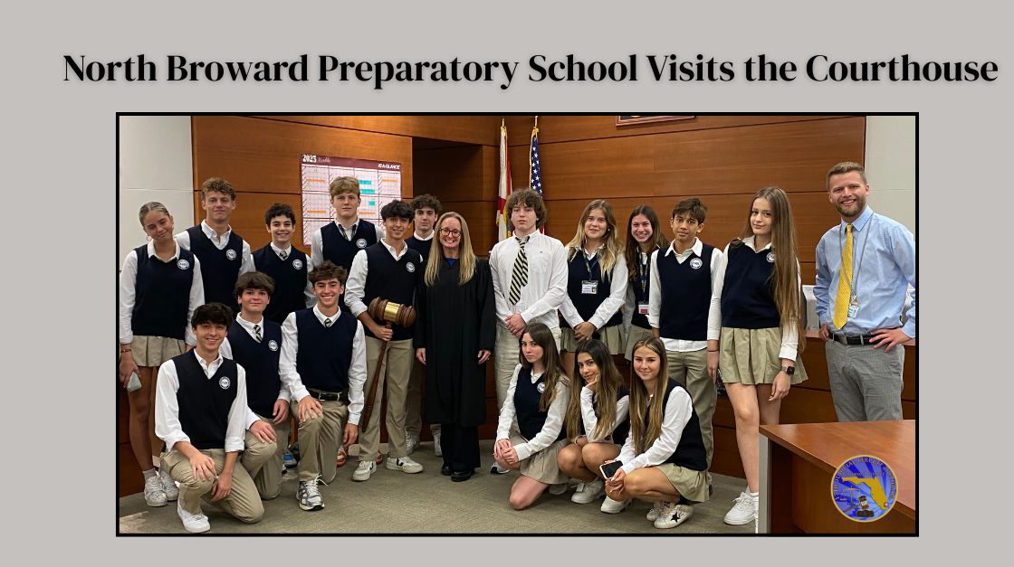 North Broward Prep Students Visit the Courts