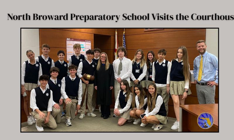 North Broward Prep Students Visit the Courts