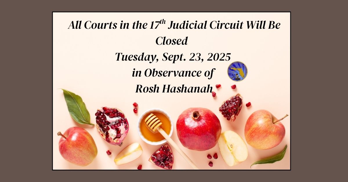 Courts Closed for Rosh Hashanah