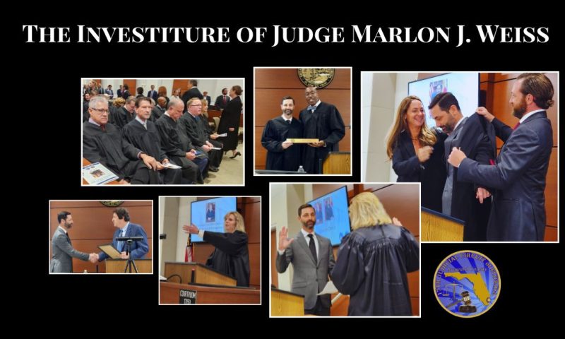Celebrating the Investiture of Judge Marlon J. Weiss