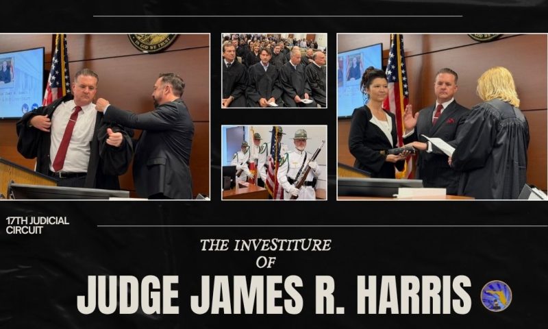 Welcome to the Bench, Judge James R. Harris!