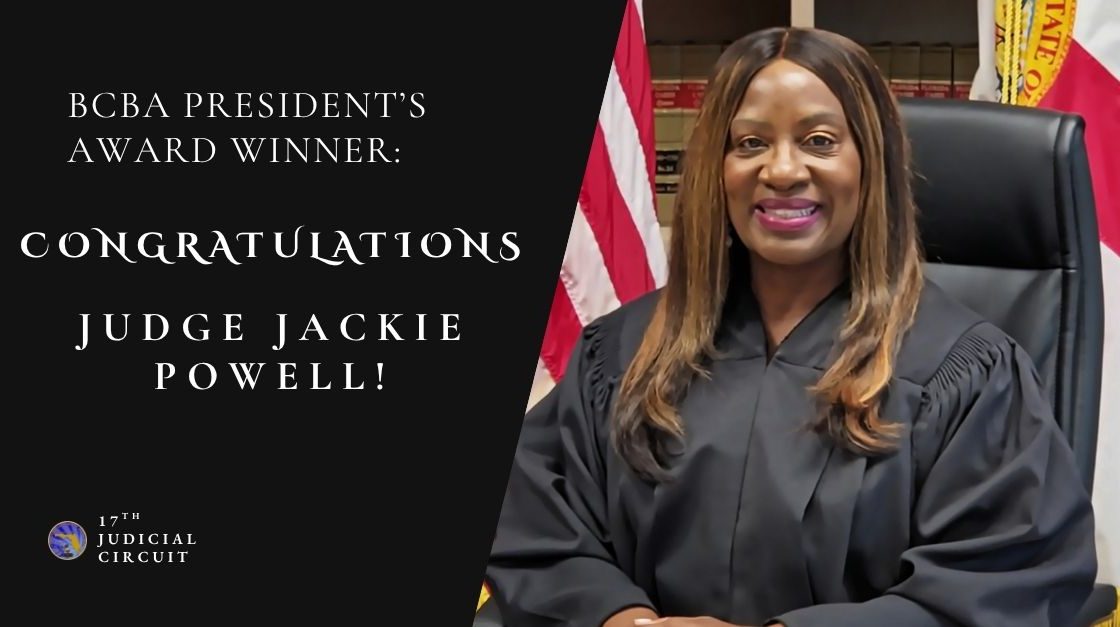 Judge Jackie Powell Earns Prestigious BCBA Award