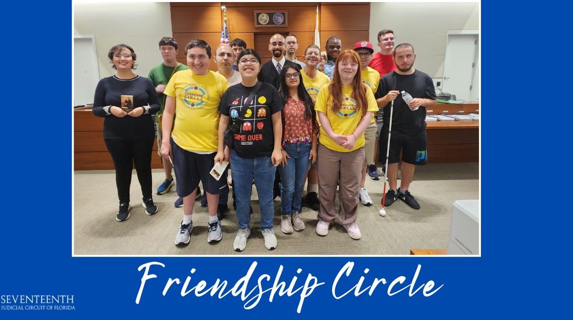 Friendship Circle Meets Judge, Tours Clothing Closet